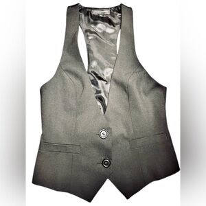 Express Vintage Y2K Black Racerback Vest | Timeless Rayon Blend | Fall Trend